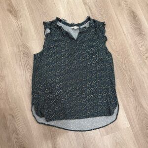 LOFT Floral Sleeveless Blouse